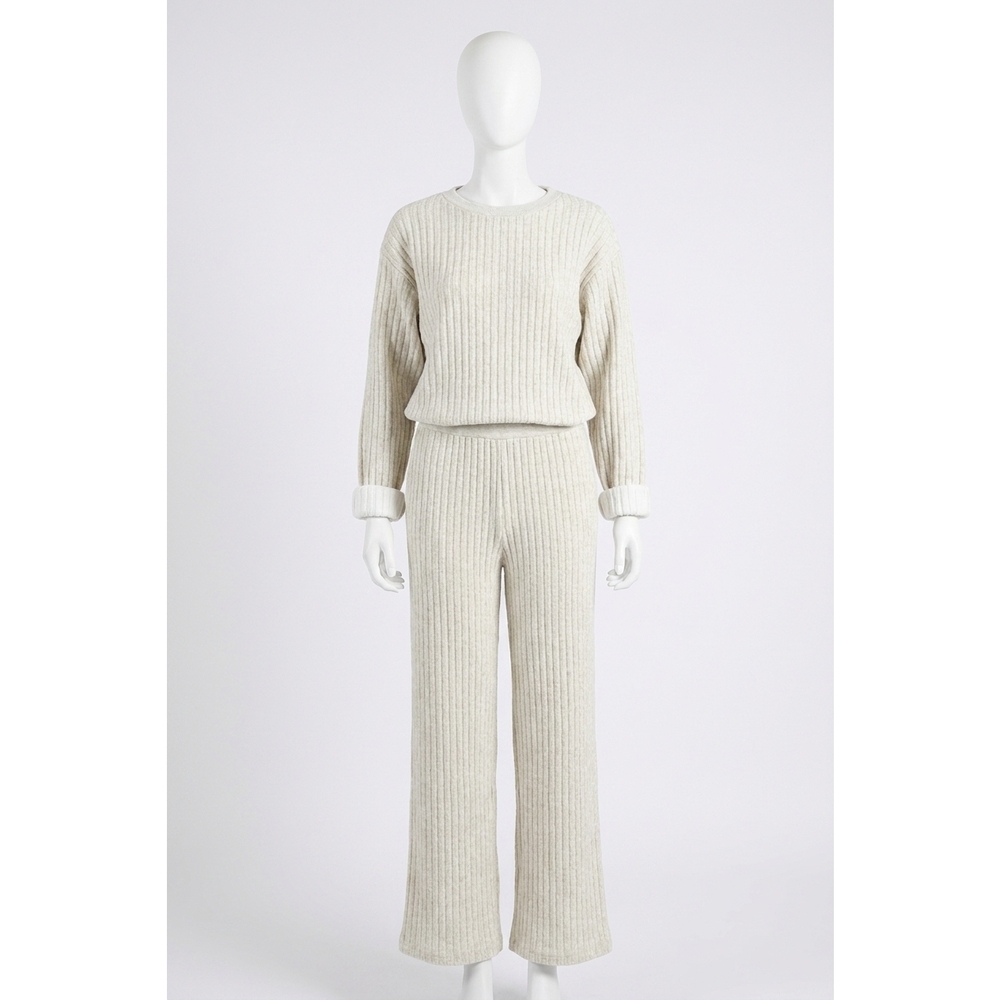 NEW MITTOSHOP livie quilted set in white